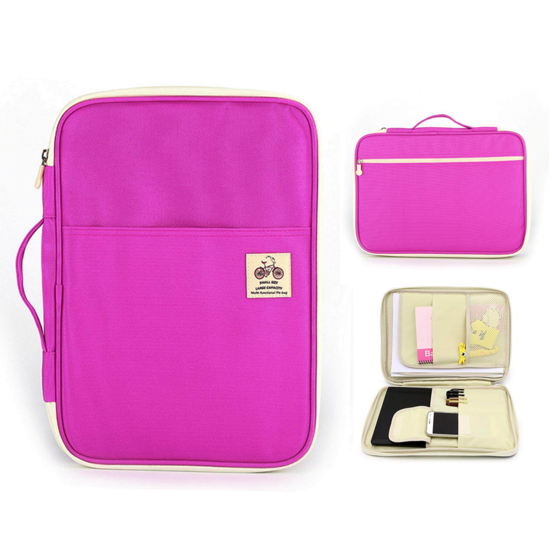 KACOO Multi - functional A4 กระเป๋าเอกสาร Portfolio Organizer - กระเป๋าเดินทางกันน้ำกระเป่าแบบรูดซิป - INTL
